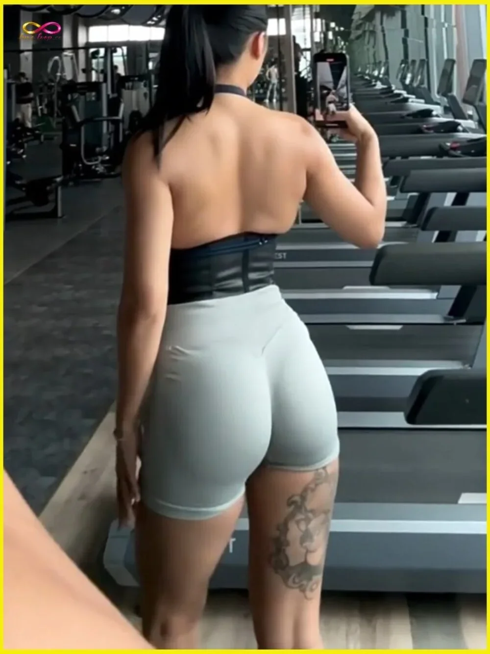 Seamless Workout Impact Shorts 4.5 Scrunch Butt Lifting Tummy Control Gym Bike